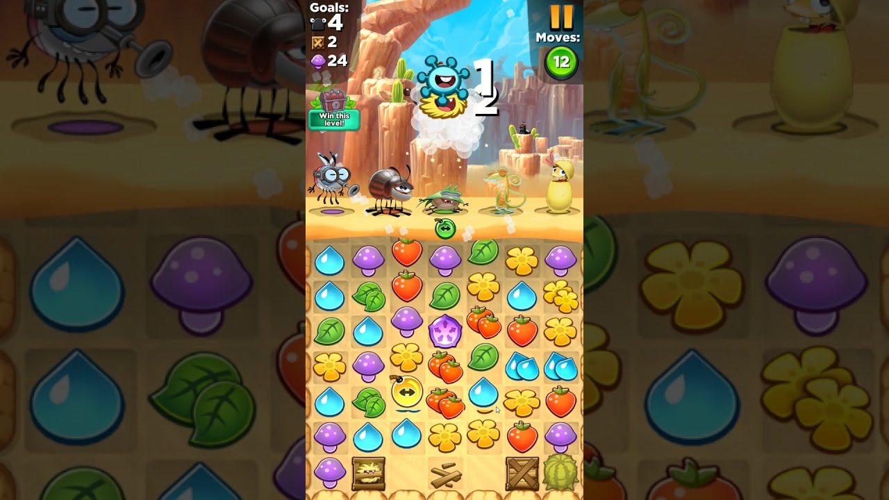 Best Fiends level 62 no boosters