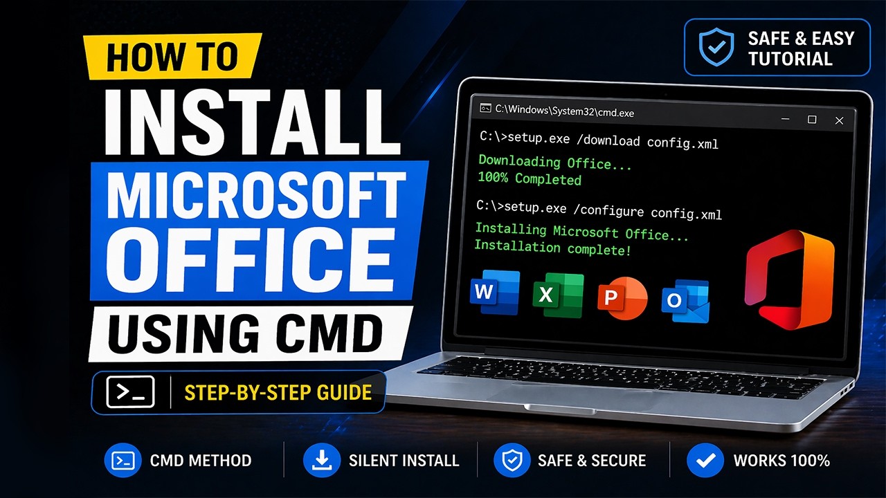 How to Install Microsoft Office Using PowerShell - YouTube