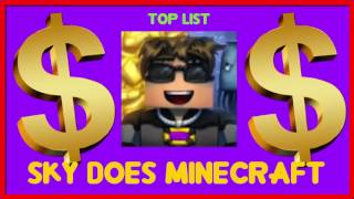 How much SKY DOES MINECRAFT made money on YouTube { In March 2016 }