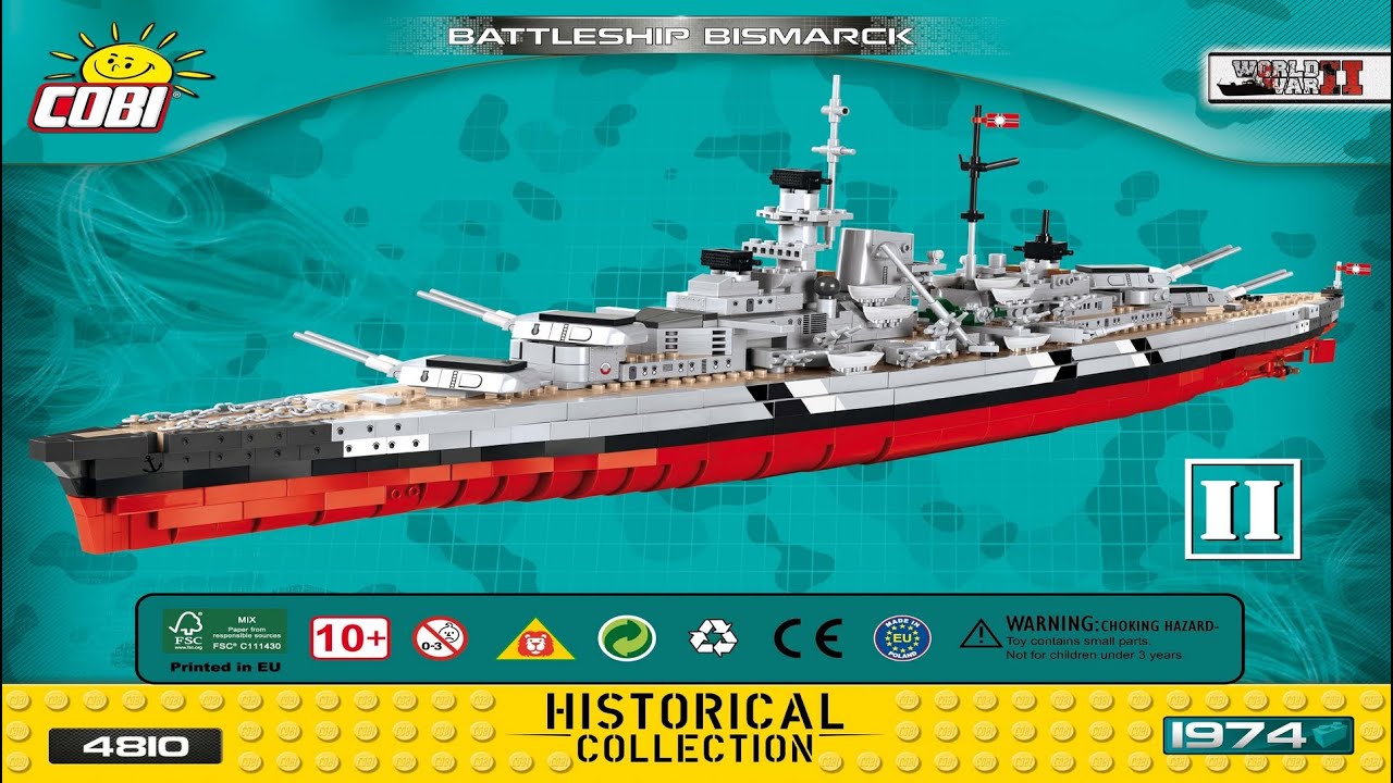 Cobi Instructions | Small Army / WW2 | 4810 | Battleship Bismarck (Book 2)