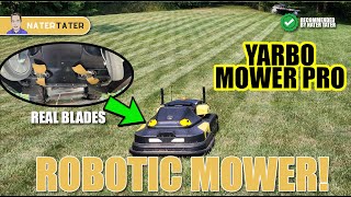 ✅Woohoo! Real Blades - Yarbo Mower Pro Comparison Testing vs Robotic Razor Blades M1 Module
