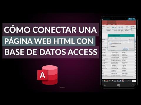 Cómo Conectar una Página Web HTML con una Base de Datos en Access