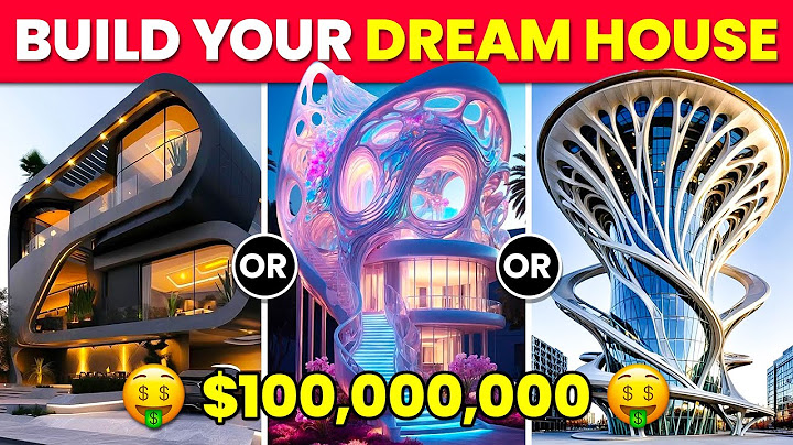 Would You Rather - Build Your $100,000,000 HOUSE 🏠🤑💸🚀 Dream Futuristic House