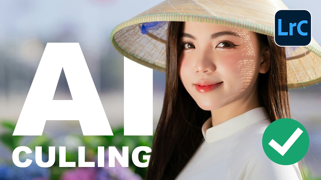 PHLEARN Fast AI Culling in Lightroom video thumbnail, day 10 of the 10 Days of AI in Photoshop and Lightroom series on YouTube