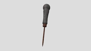 Ice Pick 3 - low poly PBR 3d model