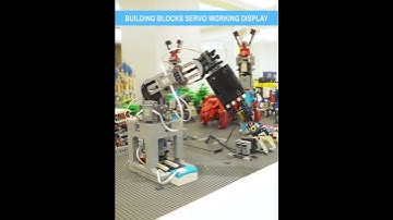 Building block 6-axis robotic arm demo