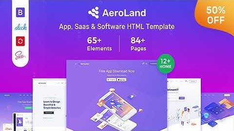 Aeroland - App Landing HTML Template | Themeforest Website Templates and Themes