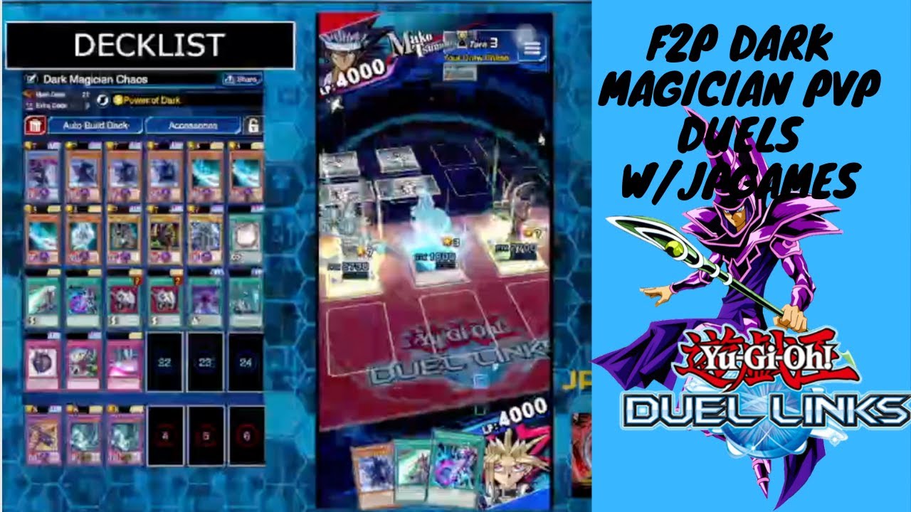 F2P DARK MAGICIAN YUGIOH! DUEL LINKS PVP DUELS W/JPGAMES ...