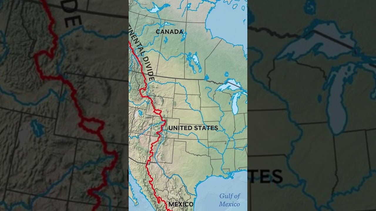 Why the USA Has a Continental Divide