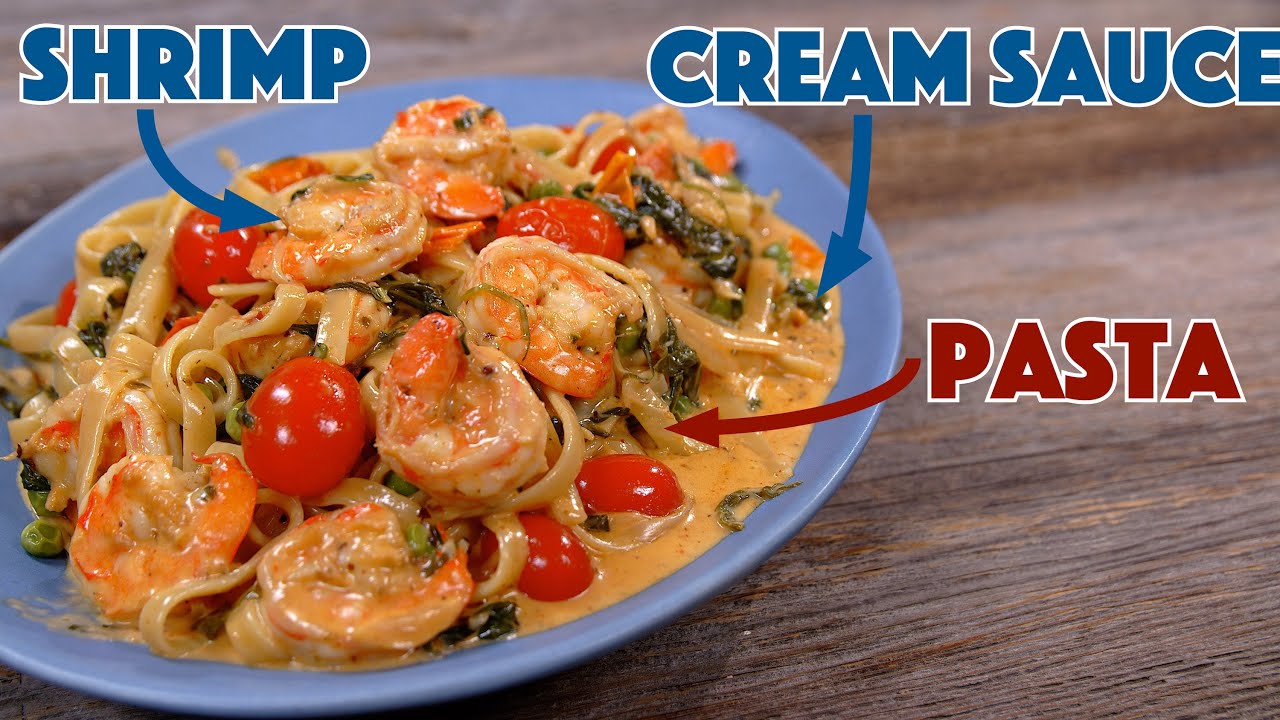 Shrimp - Cream Sauce - Pasta - Nothing Better! - Glen And Friends Cooking - Tuscan Shrimp Pasta