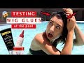 Testing Wig Glues At The Pool - What Gels/Hair Glues are REALLY waterproof?