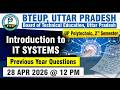 Introduction to IT Systems | BTEUP | 2nd Sem | Previous year Questions | Live Session #bteup_diploma