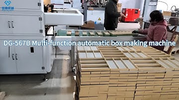 DG-567B Multi-functional Fully Automatic Box Making Machine: A One-Line Solution!#packaging
