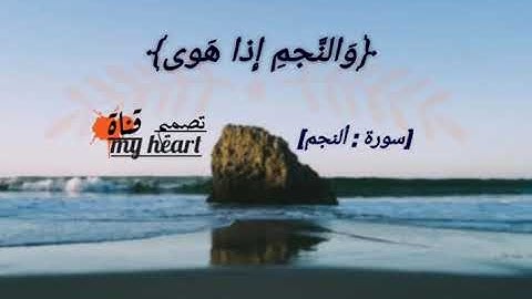 ايات من سورة النجم بصوت القارئ ادريس ابكر 🤲❣❤حالات واتس❤|2021