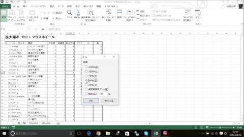 マウスホイールを使って拡大縮小をする比較動画