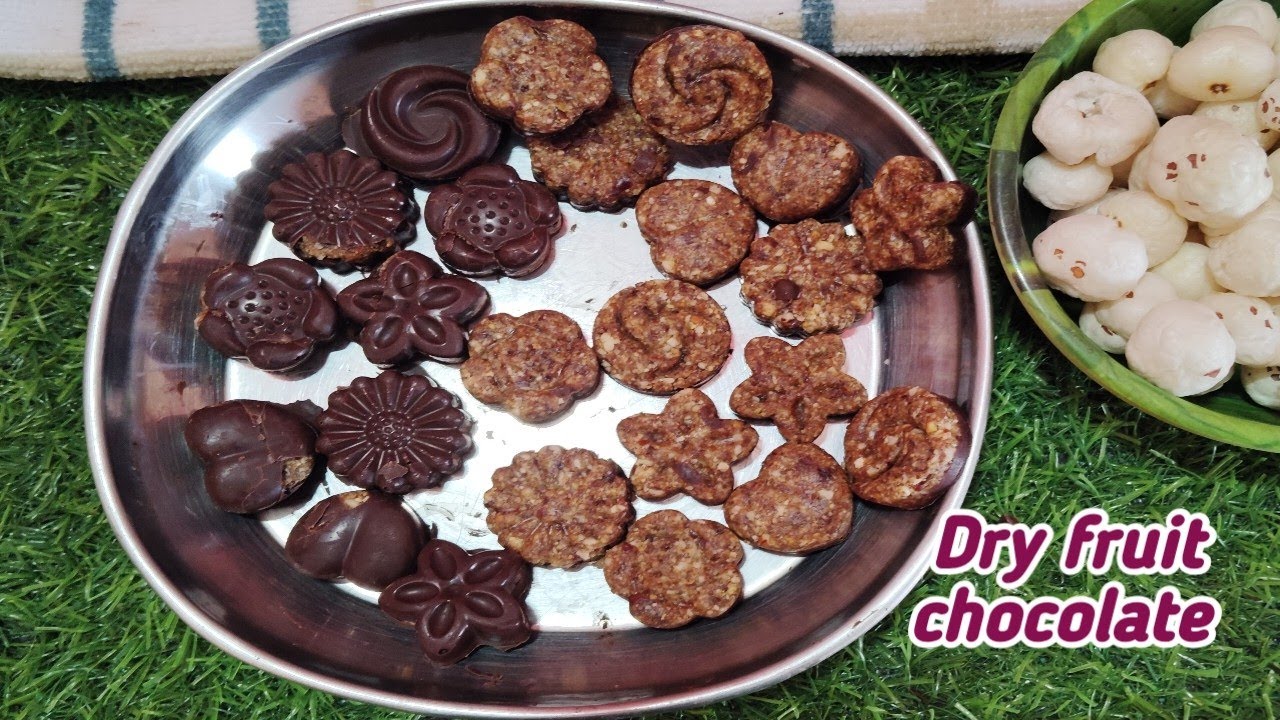 పిల్లలకి హెల్తీగా డ్రై ఫ్రూట్ చాక్లెట్ 🍫🍫Dry fruit chocolate| homemade chocolate recipe in telugu 