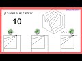 1.- TEST DE VISTAS DE PIEZAS ¿Cuál es el ALZADO? - Hallar el alzado de las siguientes 10 piezas