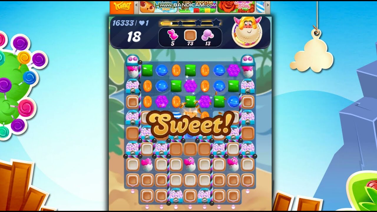 Candy Crush Saga Level 16333 NO BOOSTERS
