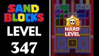 Sand Blocks: Drop Puzzle Level 347 Walkthrough 