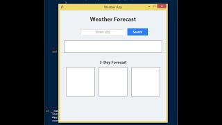 Weather App Using Tkinter in Python