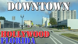 Hollywood  Florida  4K Downtown Drive