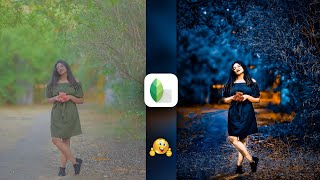New Snapseed Photo Editing Trick 😯 | Lightroom + Snapseed Background Colour Change Effect