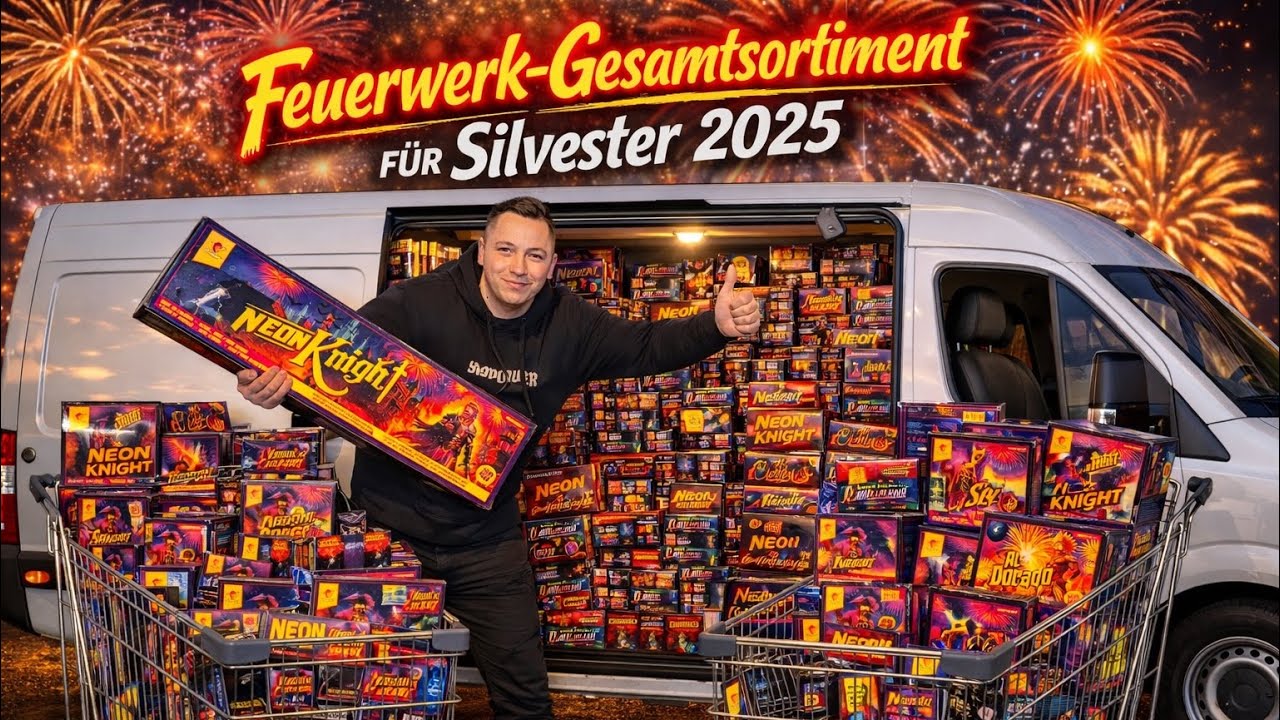 TRANSPORTER FÜR SILVESTER MIT FEUERWERK BELADEN!