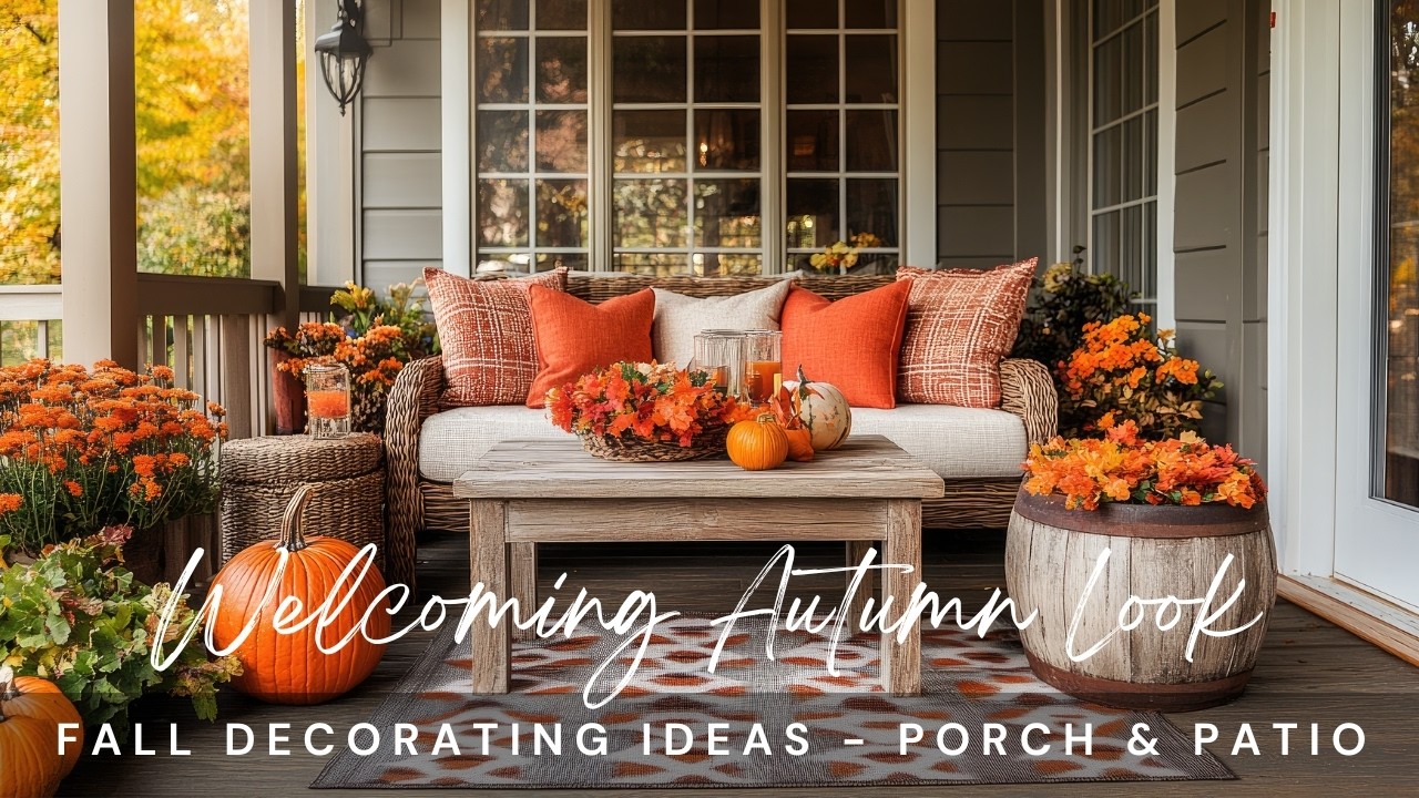 Идеи осеннего декора крыльца и патио для создания уютного осеннего образа
