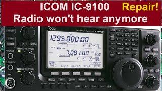 #281 ICOM IC9100 deaf on 2 m we fix it