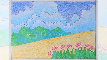 Những sắc màu thiên nhiên lớp 5 | Vẽ tranh phong cảnh thiên nhiên tươi đẹp | Vẽ tranh thiên nhiên