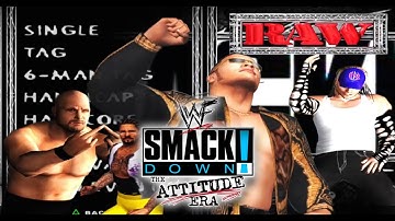 WWF Attitude Era New Main Menu Graphic | The Godfather & The Rock Hacked Entrance Motion | HCTP Mod
