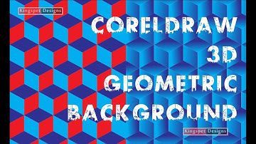 CorelDRAW 3d Geometric Background or Wall Paper