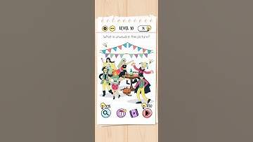 Brain Test Level 10 What is unusual in this picture? Gameplay Solution Walkthrough