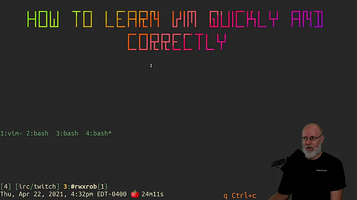 How to Learn Vim Quickly and Correctly [20210422163108]