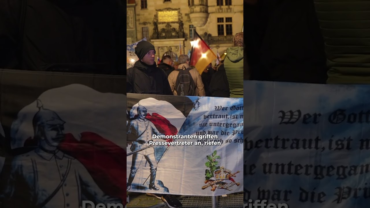 Gegendemonstranten vermiesen PEGIDA-Comeback