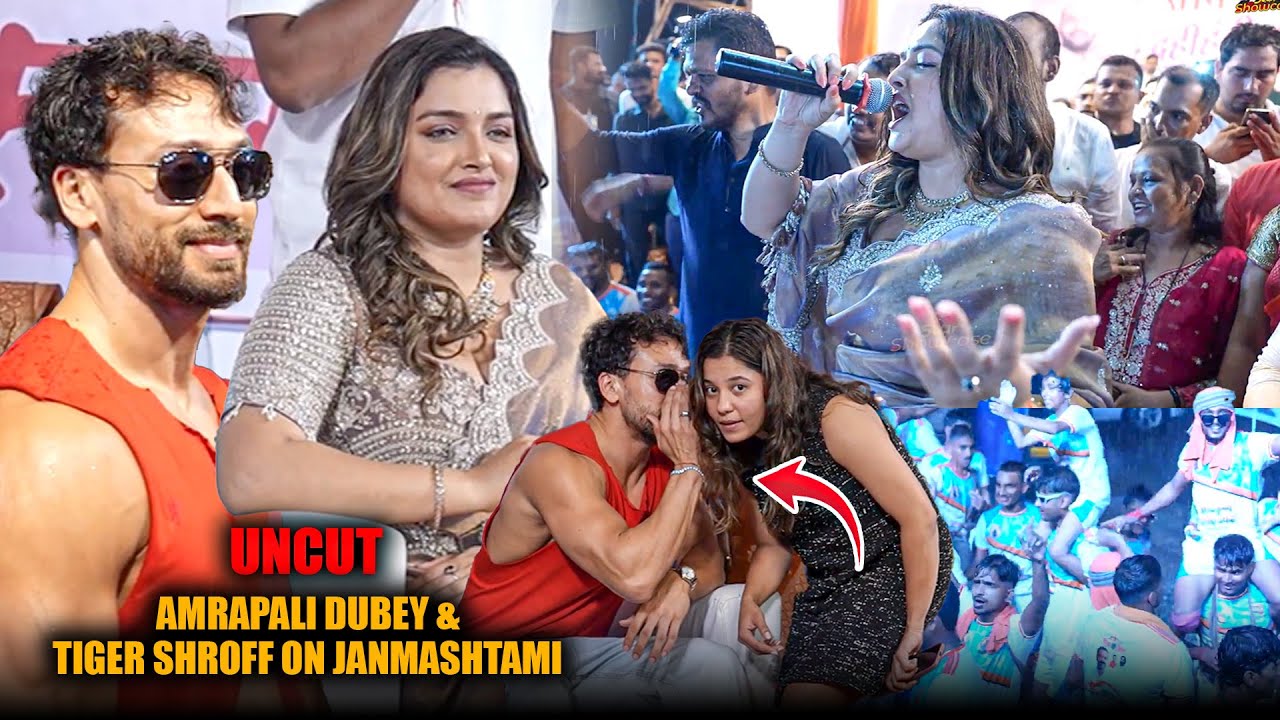 UNCUT- Amrapali Dubey and Tiger Shroff on Janmashtami: Celebrating Dahi Handi