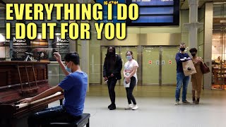 Bryan Adams Everything I Do Piano Cover in Public | Cole Lam 14 Years Old