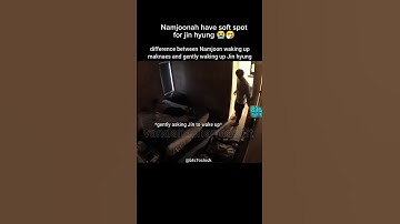 The difference b/w Namjoon waking up Maknae & Jin Hyung 🤌🏻🤧 #bts #btshindiedits #trending #btsmember