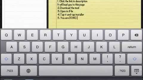 How to install sprinting mod in MCPE 0.6.1!