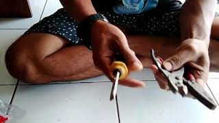 Cara buka kaca helm bogo dari topi atau pet || how to remove the helmet glass || Jzova helm