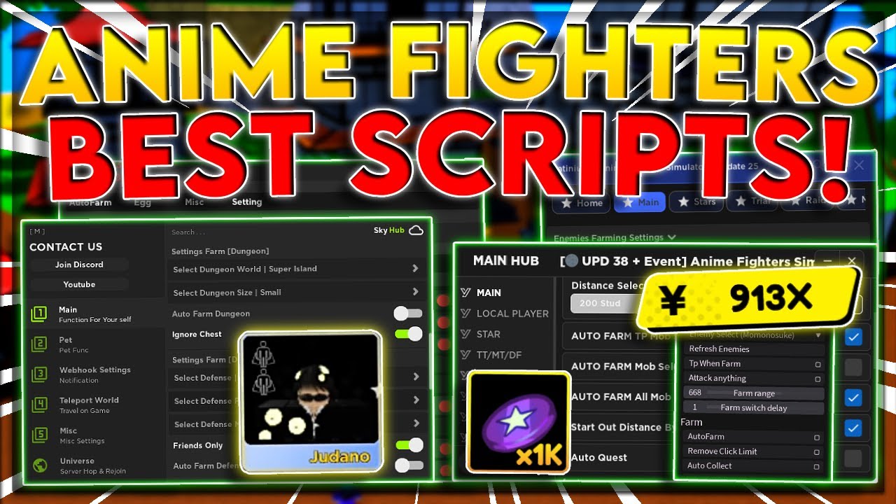 BEST Script [Update 45] Anime Fighters Simulator, Auto clone + Auto Tower+  MANY FEATURE