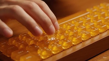 Honey Keyboard #ai #aiart #asmrsounds #asmr #aiasmr #satisfyingvideo