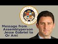 Message from assemblyperson jesse gabriel to or ami