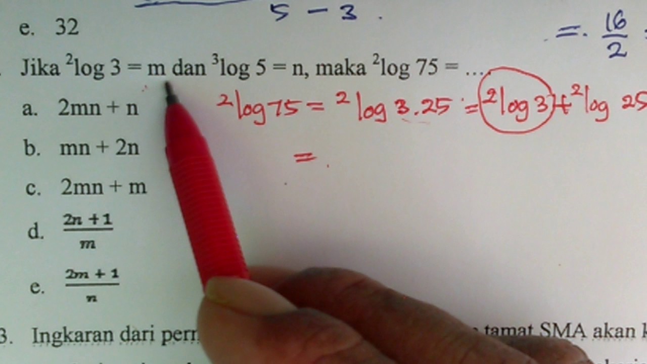 Pembahasan Soal Prediksi Un Matematika Sma 2017 Skl Menghitung