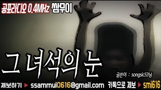 ★초레전드★공포라디오 단편 : 그 녀석의 눈 [공포라디오0.4MHz 쌈무이]