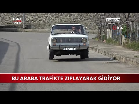 Bu Araba Trafikte Zıplayarak Gidiyor