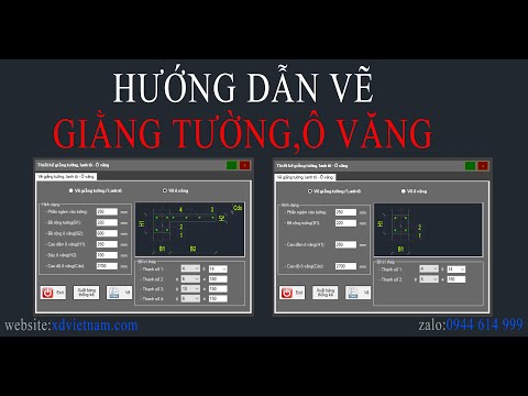 Vẽ giằng tường, lanh tô, ô văng - Phần mềm sxCAD