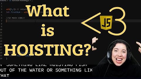 What is HOISTING? | JavaScript in LESS-THAN 3 | Beginner JavaScript Series