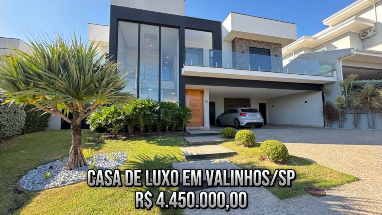 NOVO VALOR! LUXO E SOFISTICAÇÃO EM VALINHOS/SP, 4 SUÍTES, ÁREA DE LAZER COMPLETA POR R$ 4.450.000,00