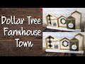 DOLLAR TREE FARMHOUSE TOWN - FALL CRAFTS 2020
